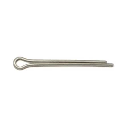 Midwest Fastener Extended Prong Cotter Pin, 5/32 in Dia, 3 in L, 18-8 Stainless Steel, 10 PK 74855